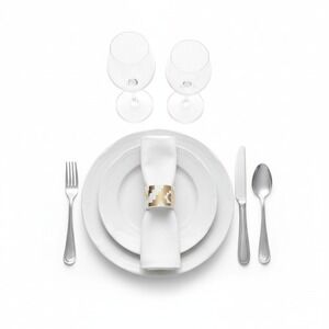 Ceramic Napkin Rings‎ Set of 9 Gold Geometric Design Table Decor SKUH141